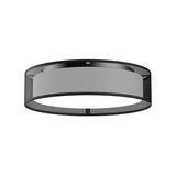 Dalton Flushmount — Black Organza 16 Inch