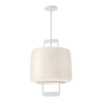 Dane Lantern Pendant in White, Opal Glass by Hubbardton Forge