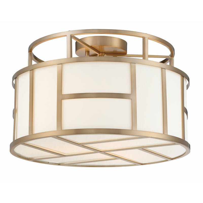 Danielson Semi Flush Mount 16.75'' Vibrant Gold