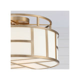 Danielson Semi Flush Mount 16.75'' Vibrant Gold