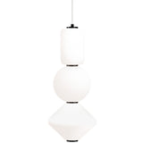 Danto Pendant Light 3 Tiers Oxidized Black By Matteo - Front View