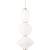 Danto Pendant Light 3 Tiers Oxidized Gold By Matteo - Front View