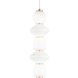 Danto Pendant Light 5 Tiers Oxidized Gold By Matteo - Front View