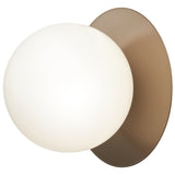 Dark Bronze/Opal Large Liila Ceiling/Wall Light by Nuura
