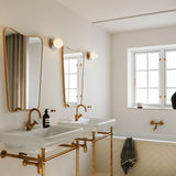 Dark Bronze/Opal Medium Liila Ceiling/Wall Light by Nuura in Bathroom