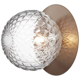 Dark Bronze/Optic Clear Large Liila Ceiling/Wall Light by Nuura