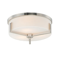Dart Flush Mount Satin Nickel by Maxim Lighting