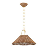 Davida Pendant - Aged Brass