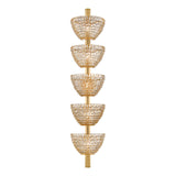 Davos Wall Sconce - 5 Light in Vintage Brass by Corbett