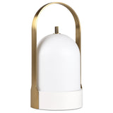 Dawn Portable Table Lamp White By Tubicen Front View