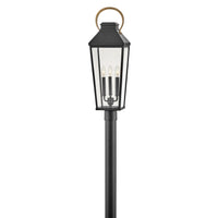 Dawson Large Post Mount Lantern - Black - by Hinkley