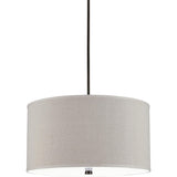 Dayna Shade Pendant — 24", White, Bronze