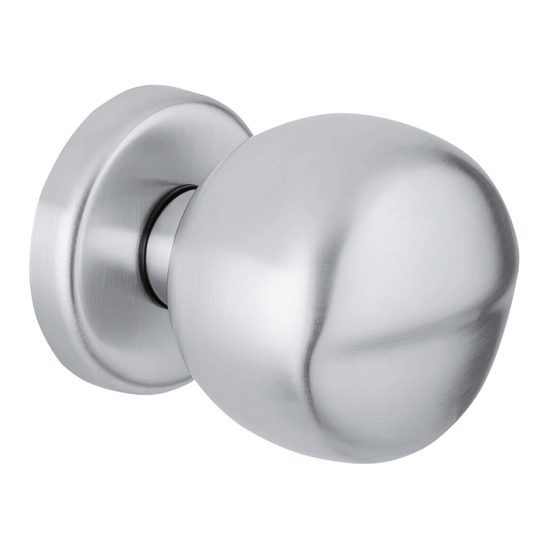 Daytona Door Knob in Satin Chrome by Colombo Design
