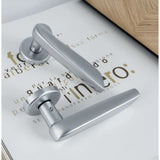 Daytona Door Lever in Satin Chrome lifestyle view by Colombo Design