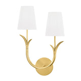 Deering Wall Sconce - 2-Light Right - Aged Brass by Hudson Valley