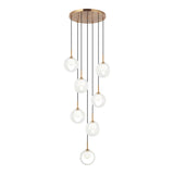 Delcia Chandelier 7 Light Aged Gold Brass