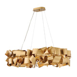 Delfina Large Six Light Linear Chandelier - Deluxe Gold - by Fredrick Ramond