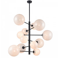 Delilah Chandelier Black By Avenue Lighting Main View