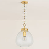 Della Pendant Light Aged Brass By Mitzi - Side View2