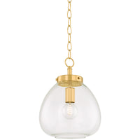 Della Pendant Light Aged Brass By Mitzi