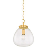 Della Pendant Light Aged Brass By Mitzi
