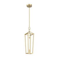 Delphine Slim Pendant — Natural Brass