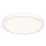 Delta Multi-Voltage Round Flush Mount by Dals - 18 Inch, White