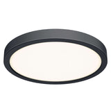 Delta Round Flush Mount by Dals - 18 Inch, Black
