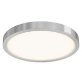 Delta Round Flush Mount by Dals - 18 Inch, Satin Nickel