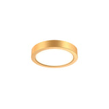 Delta Round Flush Mount by Dals - 6 Inch, Gold
