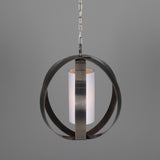 Denton Brass Pendant - Antique Silver
