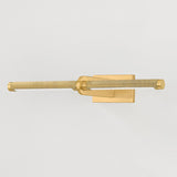 Deptford Picture Light 18 Inch Aged Brass By Hudson Valley - Side View