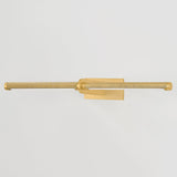 Deptford Picture Light 24 Inch Aged Brass By Hudson Valley - Side View