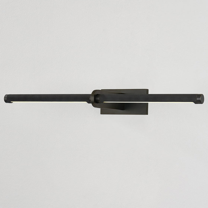 Deptford Picture Light 24 Inch Distressed Bronze By Hudson Valley - Side View