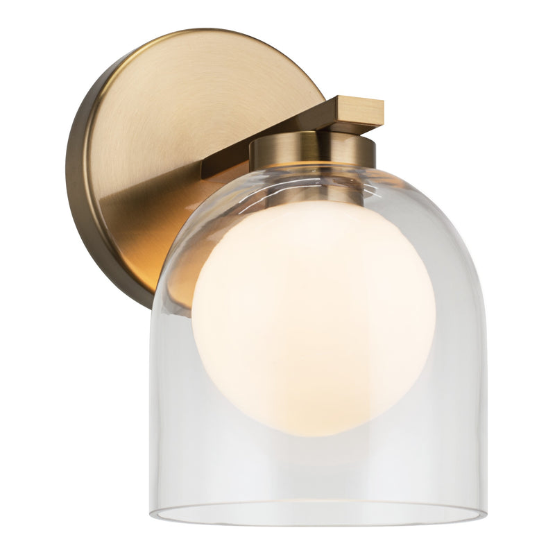 Derbishone Wall Sconce 5 Inch Aged Gold Brass
