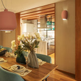 Despina Ceramic Wall Light by Geo Contemporary installed in a styled interior - lifestyle view 1