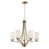 Deven Chandelier Satin Brass by Maxim Lighting