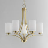 Deven Chandelier Satin Brass by Maxim Lighting
