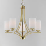 Deven Chandelier Satin Brass by Maxim Lighting