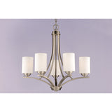 Deven Chandelier Satin Nickel by Maxim Lighting