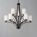 Deven Multi-Tier Chandelier Black by Maxim Lighting