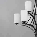 Deven Multi-Tier Chandelier Black by Maxim Lighting