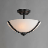 Deven Semi-Flush Mount Black by Maxim Lighting