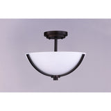 Deven Semi-Flush Mount Oil Rubbed Bronze by Maxim Lighting