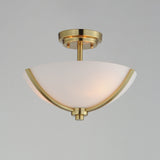 Deven Semi-Flush Mount Satin Brass by Maxim Lighting