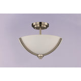 Deven Semi-Flush Mount Satin Nickel by Maxim Lighting