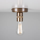 Devon Flush Mount - Antique Brass