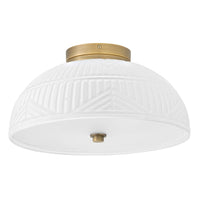 Devon Small Flush Mount - Lacquered Brass - by Hinkley