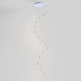 Dewdrop LED Linear Pendant by ET2 - 15-Light Polished Chrome