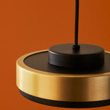 Discus Pendant Light Small Matt Black Lacquered By Contardi - Lifestyle View2